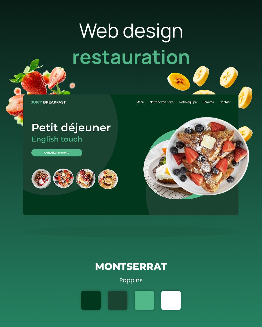 Aperçu du site Juicy Breakfast — restauration